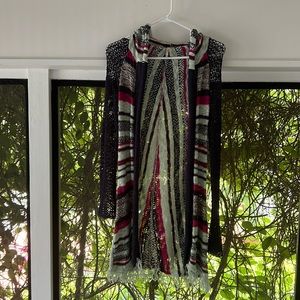 Boho style duster cardigan